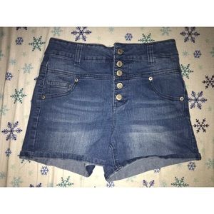 High Waisted Jean Shorts